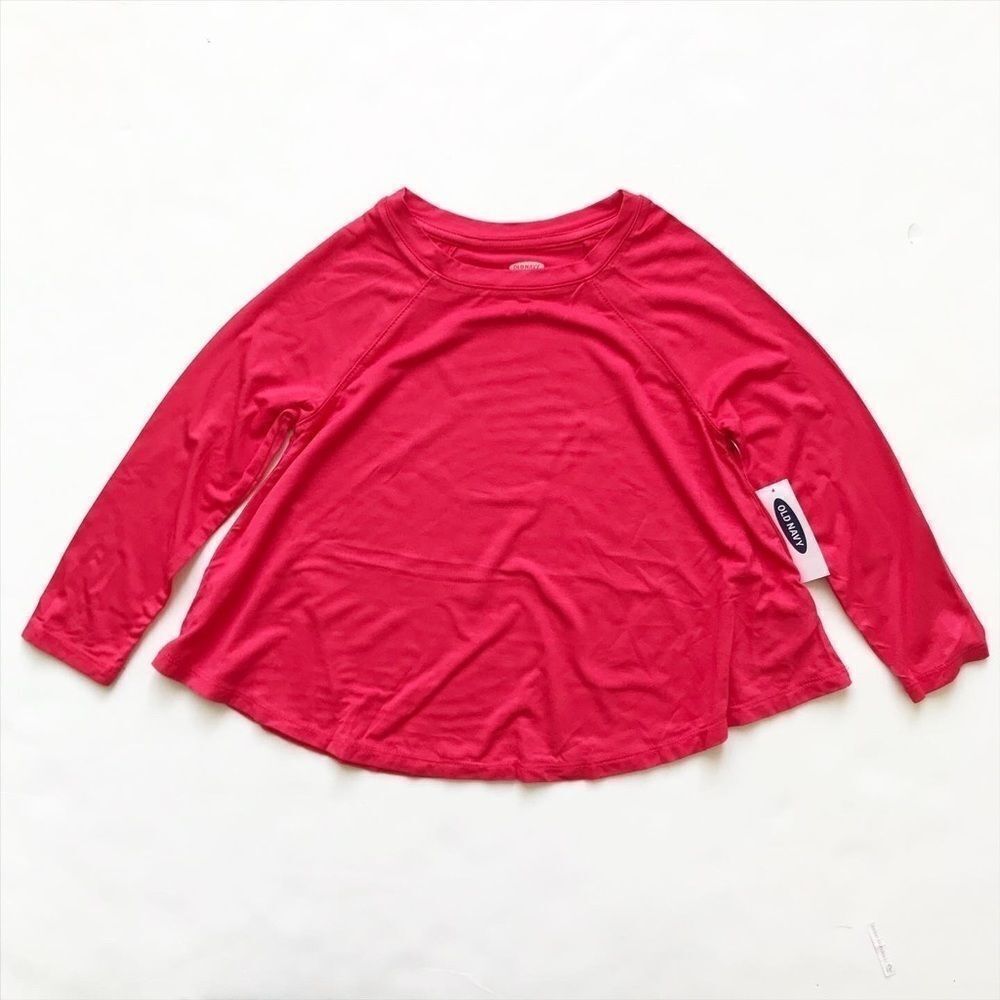 Old Navy NWT pink swing long sleeve top XS(5T)